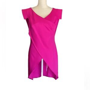 NWT John Paul Ataker New York Pink Fuschia Tunic Top Size 4
